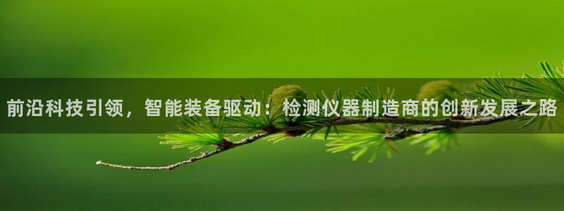 云顶国际服怎么换服务器：前沿科技引领，智能装备驱动：检测仪器