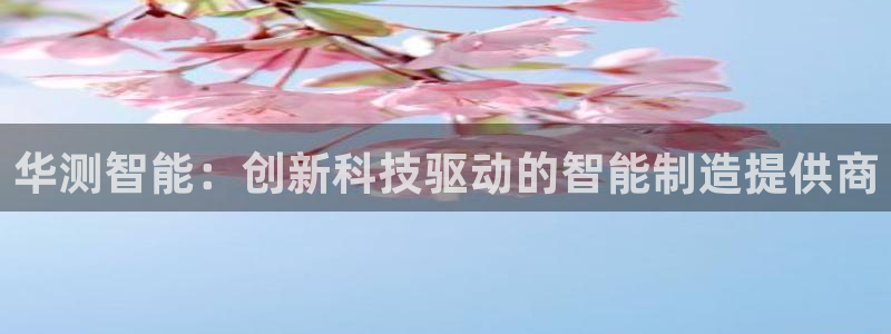云顶集团大少爷是谁：华测智能：创新科技驱动的智能制造提供商