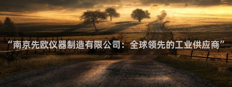云顶国际测试服：“南京先欧仪器制造有限公司：全球领先的工业供
