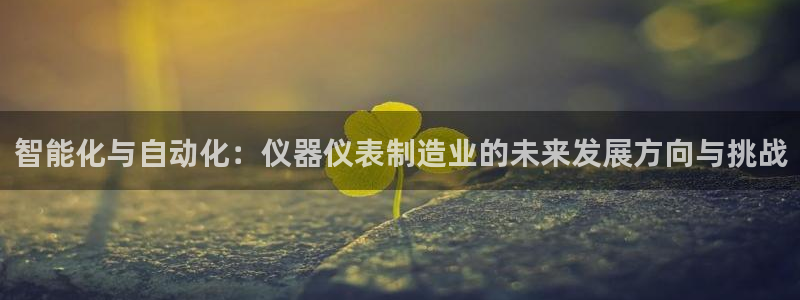 下载云顶国际app：智能化与自动化：仪器仪表制造业的未来发展