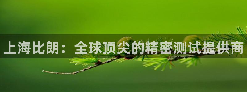 云顶国际比赛：上海比朗：全球顶尖的精密测试提供商