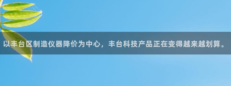 云顶集团游戏app月底为什么赢不到钱了：以丰台区制造仪器降价